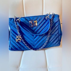 Badgley Mischka Royal blue Vegan Leather
Quilted Tote